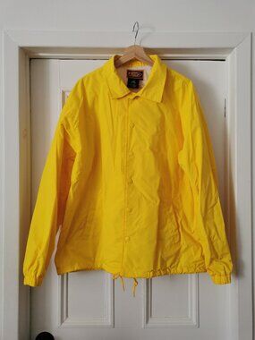 Vintage bright yellow raincoat